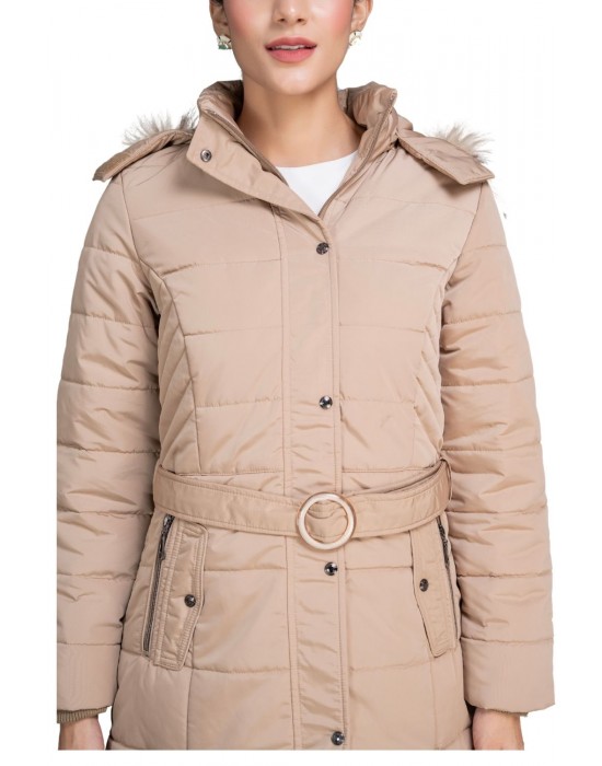 Women Travel Jacket Beige Color